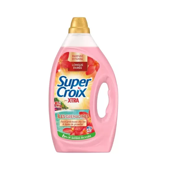 Lessive liquide Super Croix par X-TRA iles grenadines 42 lavages 1,89 L