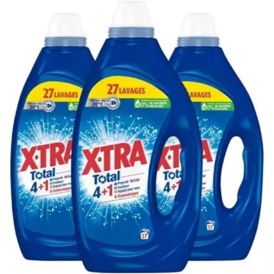 Lessive liquide X-TRA Total 3x63lav (2+1 grt)