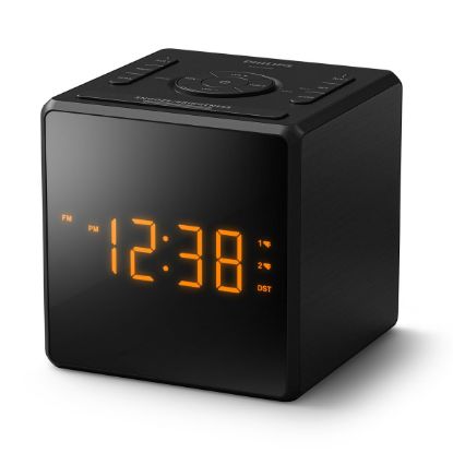 Radio-réveil FM grand écran LED double alarme port USB-C noir - Philips TAR4500