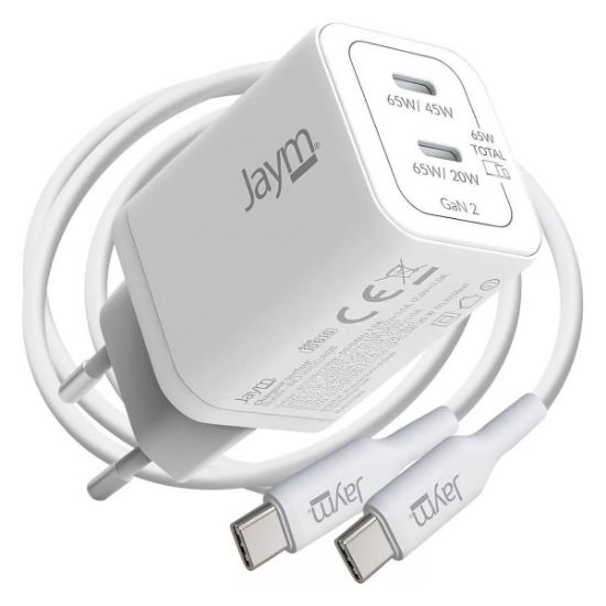 Pack Jaym : chargeur 65 W 2 USB-C + câble USB-C