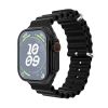 Montre connectée écran 2,01" appels Bluetooth – Iconic inWatch I – boîtier noir, bracelet silicone