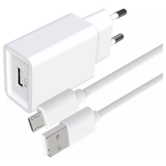 Pack Jaym POP : chargeur secteur USB 2,4 A + câble micro-USB
