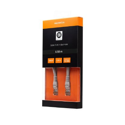 Câble réseau Ethernet RJ45 Cat 6 50 cm D2 Diffusion