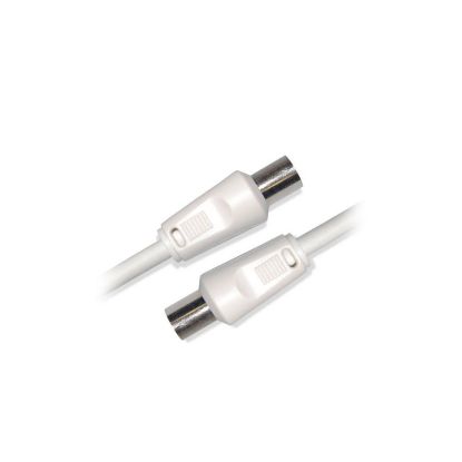Câble coaxial TV 9,52 mm 3 m + adaptateur F/F D2 Diffusion