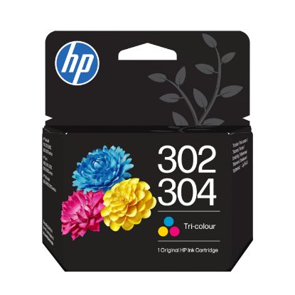 Cartouche d'encre HP 302/304 – trois couleurs, 100 pages