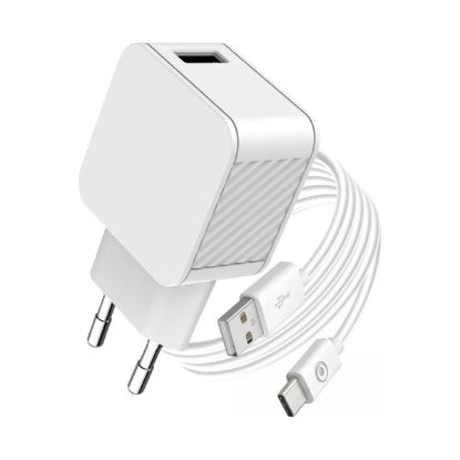 Pack Big Ben : chargeur secteur USB-A 3 A + câble USB-C, 100 % recyclé