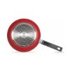 Sauteuse 26 cm aluminium antiadhésif avec couvercle verre induction – Livoo Premier Chef MEP153R – rouge