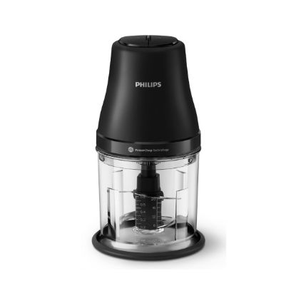 Hachoir Série 3000 450 W bol 1 L 4 lames 2 vitesses noir - Philips HR1501/00