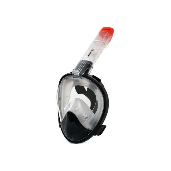 Masque intégral de surface pour snorkeling taille L/XL avec tuba intégré – Beuchat – noir