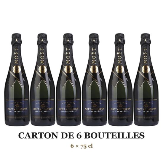 Champagne Moët & Chandon Nectar Impérial – carton de 6 bouteilles de 75cl
