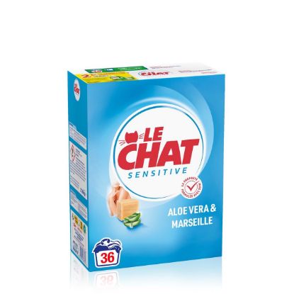 Lessive en poudre Le Chat poudre sensitive 36 mesures 2,16kg