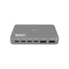 Station de charge 100 W Force Power : 4 USB-C + 2 USB-A, grise