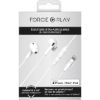 Écouteurs intra-auriculaires Lightning Force Play, blancs, garantis à vie