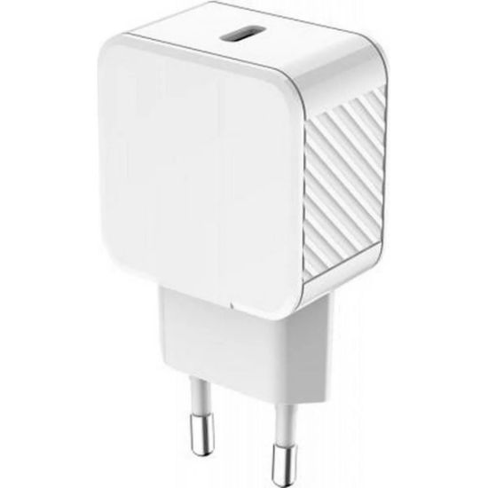 Chargeur secteur GaN USB-C 65 W Big Ben, recyclé, blanc