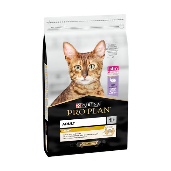 Croquettes chat adulte Purina Pro Plan Light dinde – 10 kg