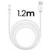 Câble USB-A vers Lightning MFi 1,2 m Big Ben, recyclé, blanc