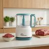 Mini hachoir électrique 250 W pulse et continu, orifice à sauces – Little Balance Happy Mix – émeraude