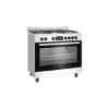 Cuisinière mixte 90 cm 5 feux gaz dont wok four électrique 108 L - Beko BGM11225EX