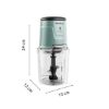 Mini hachoir électrique Moulinex Easy Press AT7404 – 600 W, 4 lames, 500 ml, eucalyptus