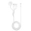 Câble de charge 4 en 1 USB-C : Lightning, USB-C, micro-USB et socle montre – Vortex Electronics – blanc