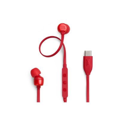 Écouteurs filaires USB-C Hi-Res avec micro – JBL Tune 310C – rouge
