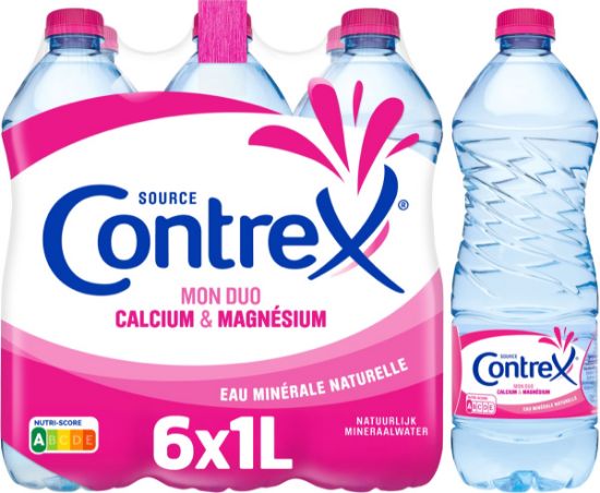 Eau minérale Contrex – pack de 6 × 1 L