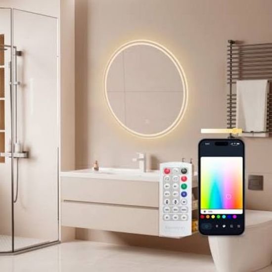 Miroir connecté rond Ksix Oasis 70 cm