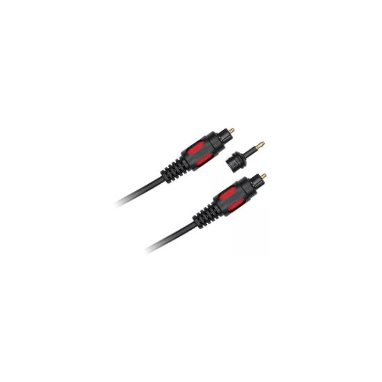 Câble audio optique 1,5 m + adaptateur mini-jack D2 Diffusion