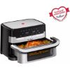 Friteuse sans huile Moulinex Easy Fry Dual Flex EZ922 – 9 L, séparateur amovible, 2700 W, inox