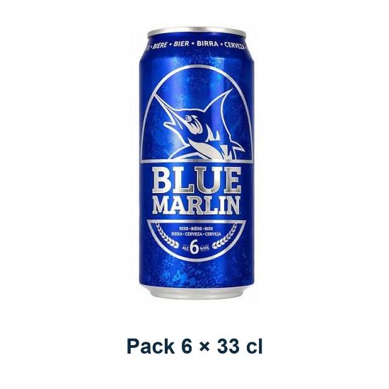 Bière Blue Marlin – pack de 6 canettes de 33 cl