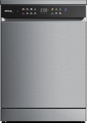 Lave-vaisselle 15 couverts 42 dB Inverter Inox - Merlin MS-LV1542-I