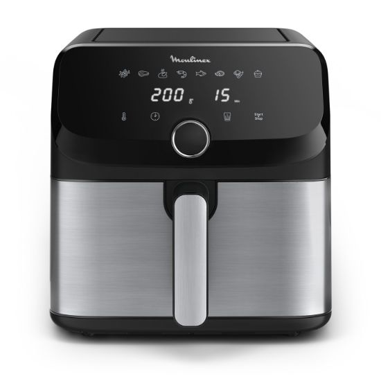 Friteuse sans huile Moulinex Easy Fry Mega EZ855 – 7,5 L, 8 programmes, 2020 W, inox