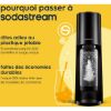 Machine à eau gazeuse SodaStream Classic – sans électricité, cylindre à clipser, 1 bouteille – Noire