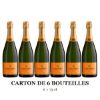 Champagne Brut Veuve Clicquot Carte Jaune – carton de 6 bouteilles de 75cl