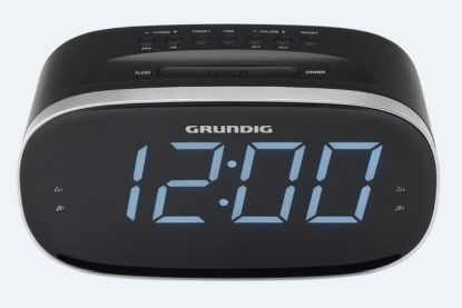 Radio-réveil FM double alarme port USB de charge noir - Grundig SONOCLOCK3100