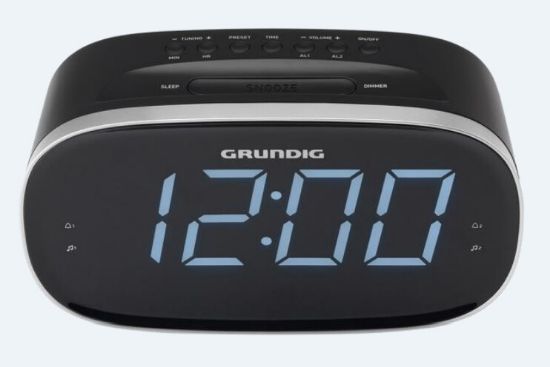 Radio-réveil FM double alarme port USB de charge noir - Grundig SONOCLOCK3100