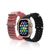 Montre connectée écran 2,01" appels Bluetooth – Iconic inWatch I – boîtier doré, bracelet silicone