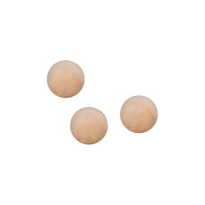 Lot de 3 cochonnets (buts) de pétanque couleur naturelle – K-Ro – teinte bois naturel