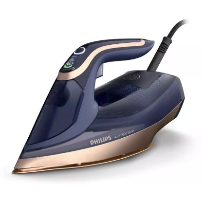 Fer à repasser vapeur 3 000 W 100 g/min pressing 260 g OptimalTEMP bleu nuit - Philips DST8050/20 Azur 8000