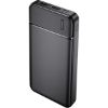 Batterie externe 10 000 mAh noire, 2 USB-A + USB-C