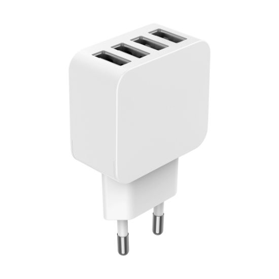 Chargeur secteur Big Ben 4 ports USB-A 5,4 A, blanc
