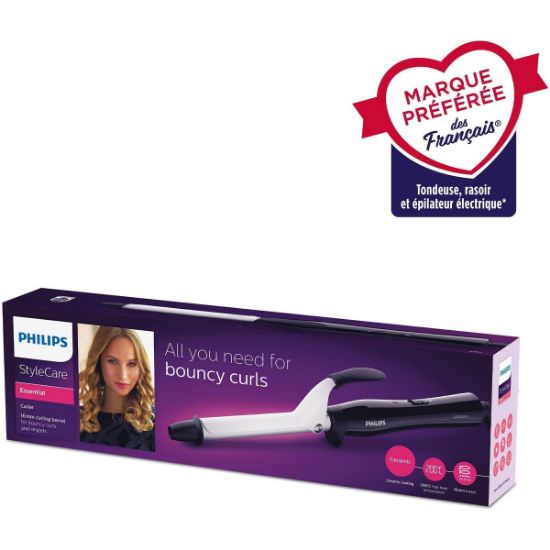 Boucleur céramique 16 mm 200 °C pointe froide cordon rotatif - Philips BHB862/00 StyleCare