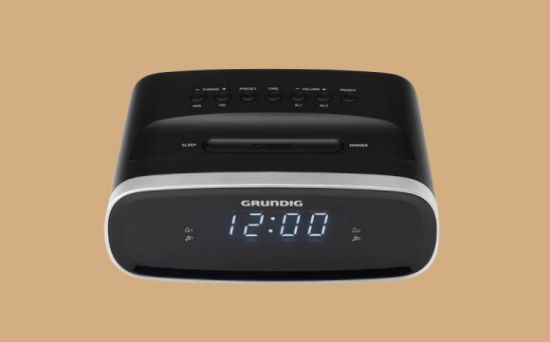 Radio-réveil AM/FM double alarme écran LED noir - Grundig SONOCLOCK1100
