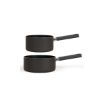 Set de 2 casseroles 18 et 20 cm aluminium antiadhésif induction – Livoo Premier Chef MEP154N – noir