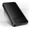 Batterie externe 10 000 mAh noire, 2 USB-A + USB-C
