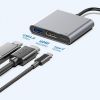 Adaptateur USB-C 3 en 1 : HDMI 4K, USB-A 3.0 et USB-C de charge – Vortex Electronics ADP_MAC
