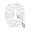 Câble USB-A vers USB-C 2 m Big Ben, recyclé, blanc