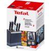 Bloc 5 couteaux avec aiguiseur intégré – Tefal Ever Sharp – bleu nuit