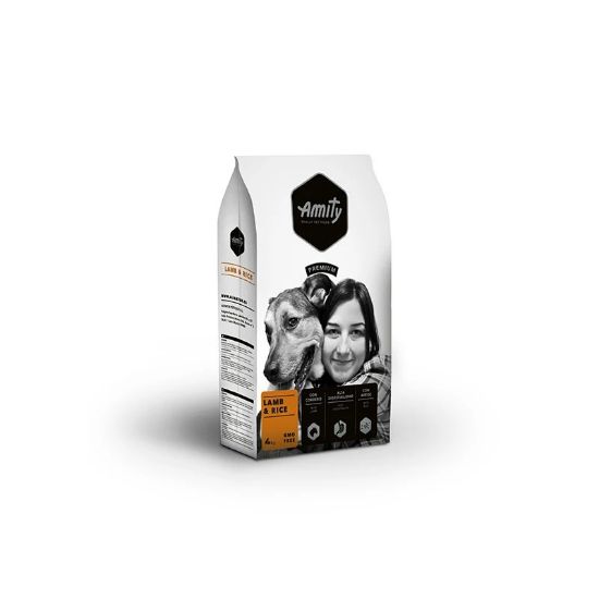 Croquettes chien Amity Premium agneau et riz – 4 kg