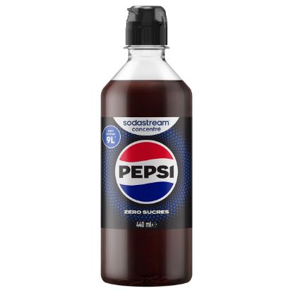 Concentré SodaStream Pepsi Zéro Sucres 440 ml – jusqu'à 9 L de boisson